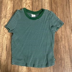 artzia tna stripe cropped rob tee